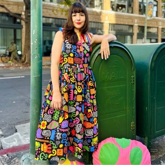 Nooworks Dresses & Skirts - Nooworks Party Mix Midi Dress- Linen